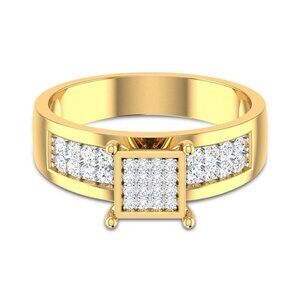 Refine Square Zircon Luxury Princess Fashion Square Rings for WomenVGG1262